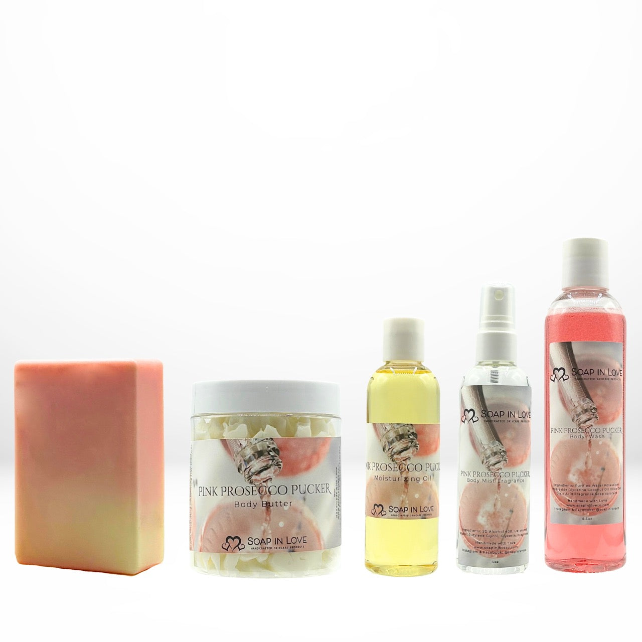 Pink Prosecco Pucker Shea Butter Soap