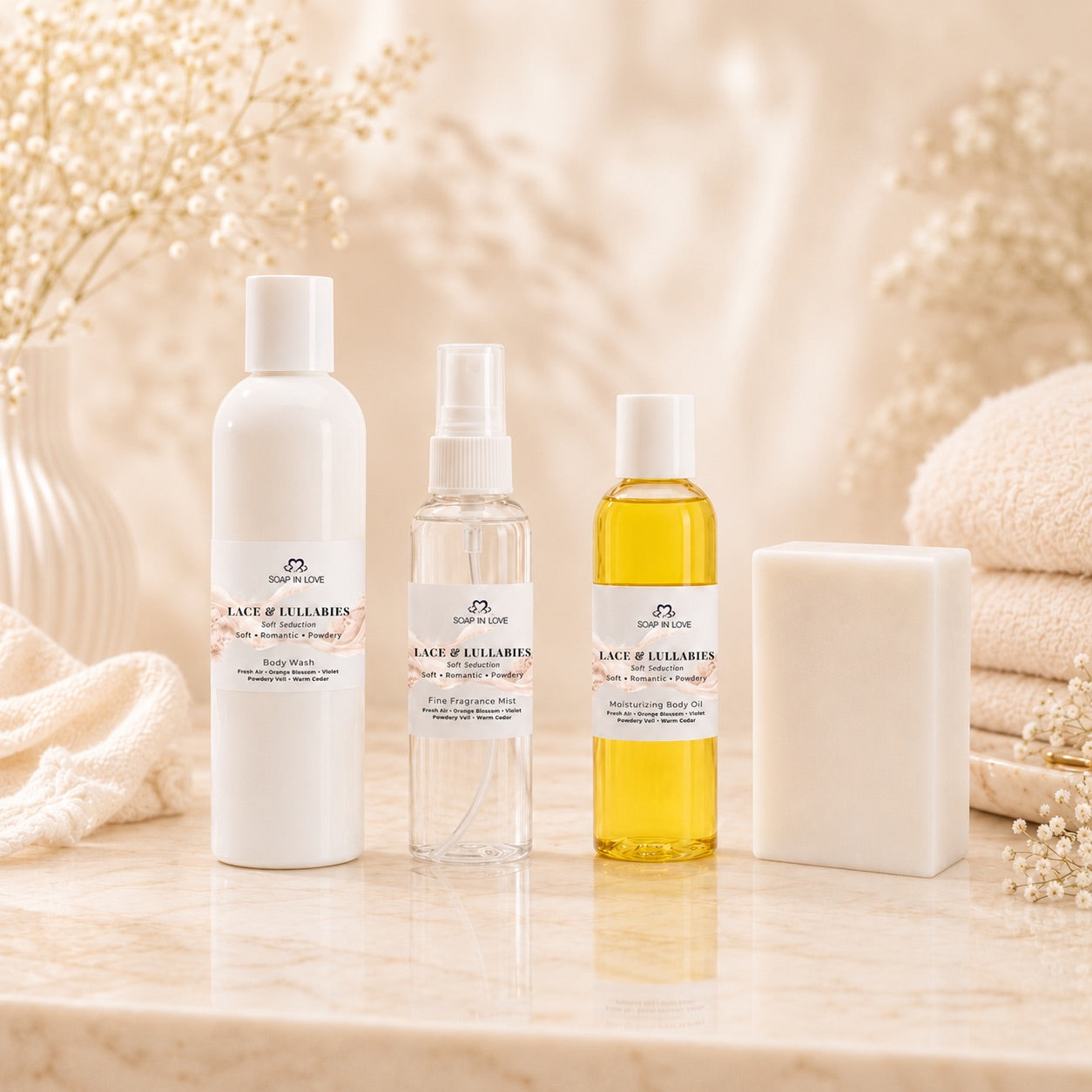Lace & Lullabies 4-Piece Scent Ritual Set
