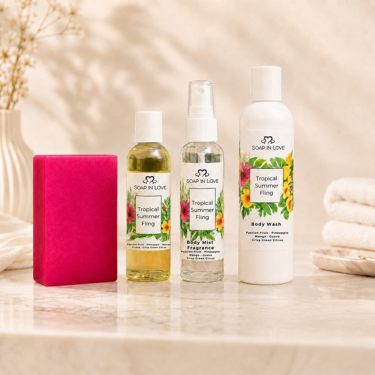 Tropical Summer Fling 4-Piece Scent Ritual Set