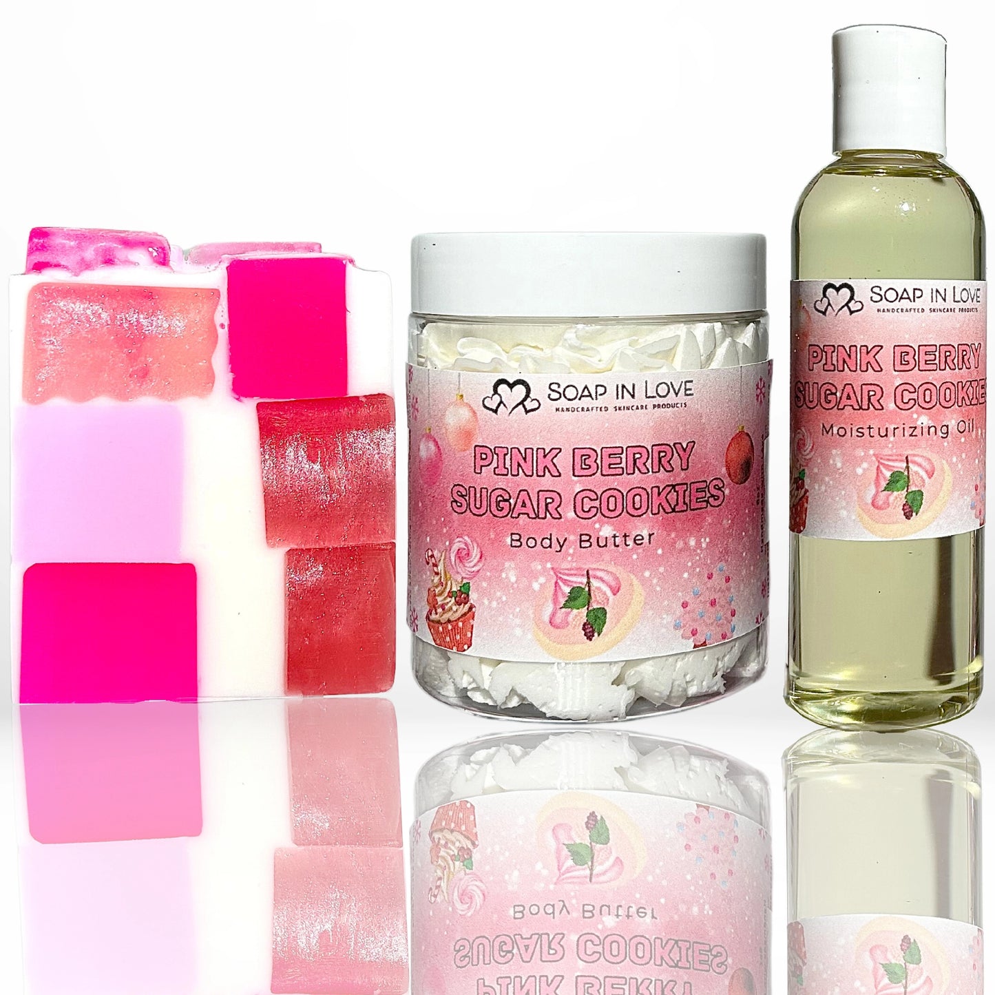 Pink Berry Sugar Cookies Shea Butter Soap