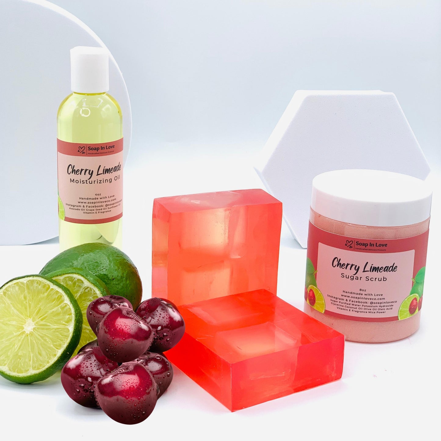 Cherry Limeade Natural Glycerin Soap